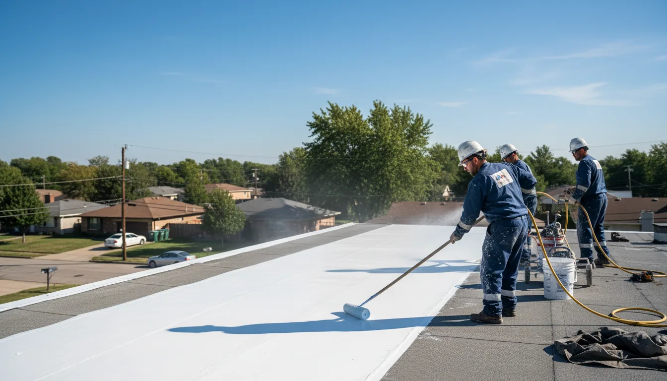 Commercial roof coating in Belmont, WV near me